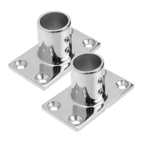 Hx2777 Bitray 2pcs Stainless Steel Boat Hand Rail Base 90 Degree Fitt