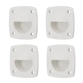 Hx2804 Bitray 4pcs Nylon Hatch Pull Handle Recessed Sliding Door Marine Boat Square