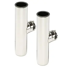 Blacktip For West Marine Cdc-a17l01ad Stainless Steel Clamp-on Double Rod Holder 10187805