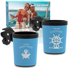 Boaton 764710608689 Boat Gifts For Men Couples Marine Rail Cup Holder