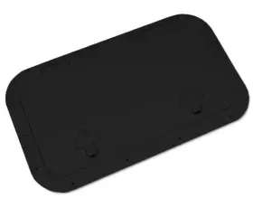 G81030-11 Bomar Gray Series 10 X 30 Rectangle Molded Inspection Hatch Black #g81030-11