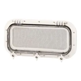 Gp907-56 Bomar Nos Gray 818 Series 7 Inch X 17 Portlight Replacement Clear Lens