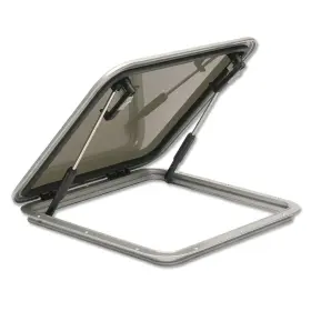 N1019-10px Bomar A&p Series Low Profile Rectangle Extruded Hatch With Smoke Lens
