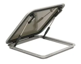 N1075-10ax Bomar Nibo Marine Low-profile 17 Inch X Deck Hatch With Smoke Lens