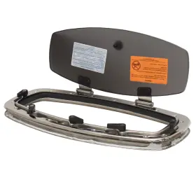 1119526 Bomar Pn Boat Portlight Window 8 3/8 X 17 7/8 Inch Frosted / Ss
