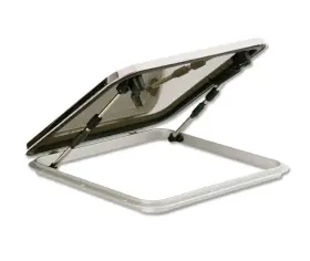 S2601-10ax Bomar Ss Voyager Mid Profile 8-1/4 Square Stainless Steel Deck Hatch