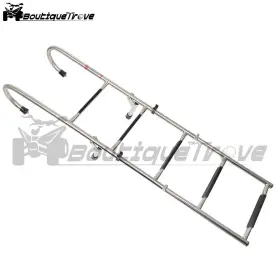Bou4200768 Boutiquetrove New Boat Stainless Steel Folding Ladder Telescoping 400 Lb. Limit 2 Step 3