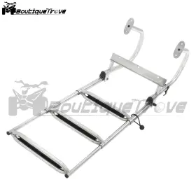 Bou5458632 Boutiquetrove Heavy-duty Dual-handle 1 Set 3-step Boarding Ladder Stainless Steel