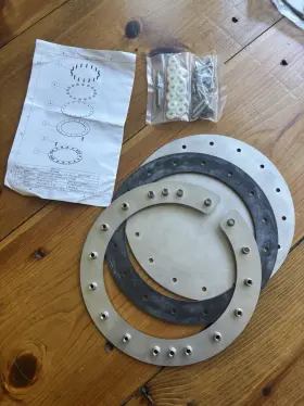 Boyd Welding Llc 44035-ss Stainless Steel 8 Inch Od X 6 Id Bolt In Tank Clean Out Access Plate Nib