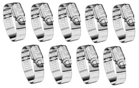 63040 Breeze Power Seal Sae 40 2-1/16 Inch To 3 Stainless Steel Hose Clamp 9-pack