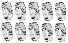 63152 Breeze Power Seal Sae 152 7-1/8 Inch To 10 Stainless Steel Hose Clamp 10-pack