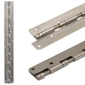 19-0183 Brp Boat Door Hinge 18 Inch With 1/2in Slide Ss 17 Gauge