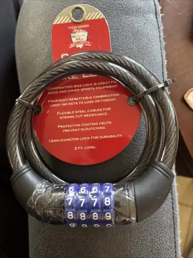 66689 Bunker Hill Bunck Inch Cable Lock Combination