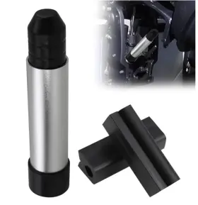 Ymx5-1-so-omb004 C Wave Row Outboard Motor Support 1pcs Post And 2pcs Steering Stabilizer Silver
