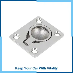 Carpopart 726215639612 Universal Pack 1 47x38mm Boat Floor Locker Hatch Lift Flush Ring Pull Handle