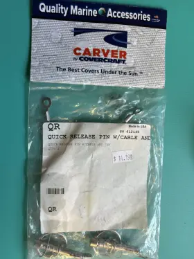 613136 Carver 612135 316 Stainless Steel Bimini Top Quick Release Pin With Cable 2pk