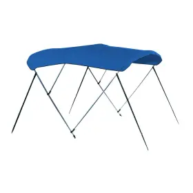 A8sq4893ub-04 Carver By Covercraft 4 Bow 8ft Pontoon Bimini Top With Boot - Pacific Blue Acrylic A8sq4893ub-0