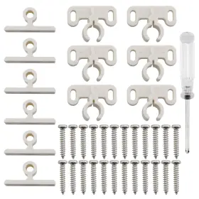 2294-sbdc-6 Cchiai 6pcs White Marine Boat Ball Door Buckle Cabinet Snap Bumper Plastic Buck