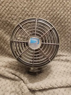 7-941 Champ Chrome Plated Metal Blade 12v Accessory Cabin Speed Fan