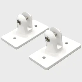 06.00500 Chaparral Boat Swim Platform Brackets White Aluminum Pair