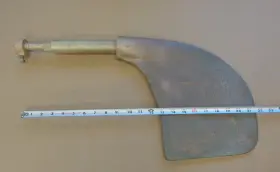 6943 Chris Craft Vintage Bronze Rudder #6943 Off Of 1960 Sea Skiff Boat