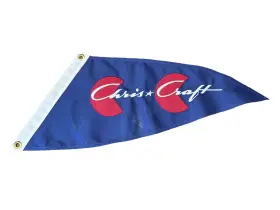 Ccc50032 Chris Craft Burgee For Boats 13 X 31 Inches Distance Between Grommets 12.5 Inch