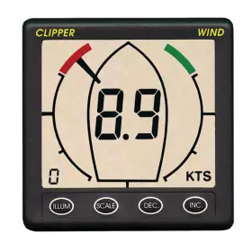 Clipper 797776914647 Wind System Cl-w Marine Speed And Direction Display With Masthead Unit