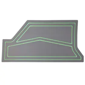 408721 Cobalt Boat Non-skid Deck Mat Gray/green Foam Rubber