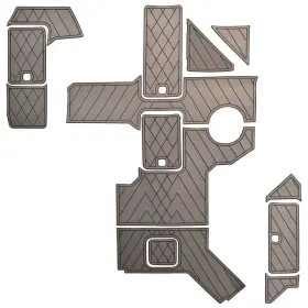 406433 Cobalt Boats Boat Non-skid Cockpit Mats R6 Marinemat Kit