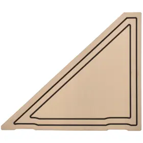 406949 Cobalt Boats Boat Entry Step Mat 19 X 22 1/2 Inch Beige Foam Rubber