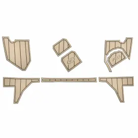 407550 Cobalt Boats Boat Swim Platform Mats R33 Tan Set Of 8