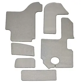 44769-4 Cobalt Boats Boat Snap-in Floor Mats 407607 R5 Silver Compass Vinyl 6pc