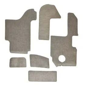44770-1 Cobalt Boats Boat Snap-in Floor Mats 407609 R5 Gray Compass Vinyl 6pc