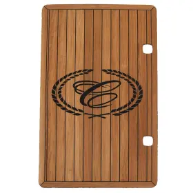 407851bl Cobalt Boats Br3510 Fullcaulk Blackcaulk Boat Cockpit Non-skid Flooring R35 Teak Wood