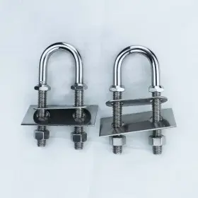 Coc-lf 971881530662 4 Inch Stainless Steel Marine Boat Stern Bow Eye Tie Down U Bolt 2pcs