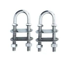 Coc-lf 971881530679 Boat Stern Bow Eye Tie Down U-bolt 2 Pcs 4 Inch 3/8 Stock Stainless Steel