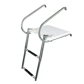 7-1635a1 Componentsplus New 23.5ftft 2 Steps Telescopic Ladder By 7-1635