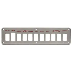 V2237800 Cruisers Yachts Boat Blank Switch Panel Silver 3 1/2 X 14in