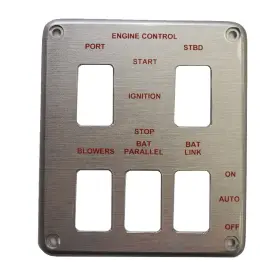 5-switch Cruisers Yachts V2335800 Boat Blank Rocker Switch Panel Acrylic