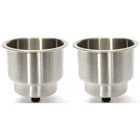 Cz9968s Cup Drink Holder With Drain 2 Pack Stainless Steel For Marine Boat Rv Camper