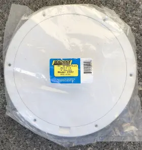 39561 Deck Plate Pry Up Seachoice White 8 I.d. 0 Ring Seal Model Inch New In Package