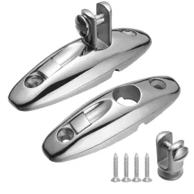 Dialeshu 711544468639 Quick Release Boat Bimini Top Swivel Deck Hinge 316 Stainless Steel 360 Degre
