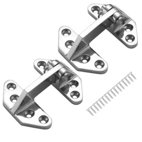 Dialeshu 711544468684 Heavy Duty Long Reach Hinge 3.62 X 2.87 In Marine Boat Hatch Hinges 316 Sta Inch