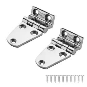 Dialeshu 711544468806 Heavy Duty Marine Boat Hatch Hinges 316 Stainless Steel Offset Short Side H Inch