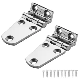 Dialeshu 711544468813 Heavy Duty Marine Boat Hatch Hinges 316 Stainless Steel Offset Short Side H Inch