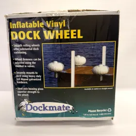 1279 Dockmate Inflatable Vinyl Dock Wheel 9 Inch Straight