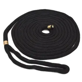 308495blk Dockmate Boat Dock Line Double Braided Nylon 25 Ft X 5/8in