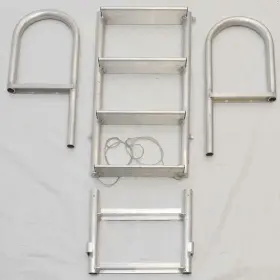 4llwds-dm Dockmate Dock Pier Ladder 4-step Retractable Wide - Used