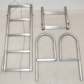 5llds-dm Dockmate Dock Pier Ladder 5-step Retractable Aluminum - Used