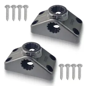 Stb-01 Edsrdplt #2001 Deck Mounting Bracket Rod Holder Base Kayaks Boats Vertical Horizontal